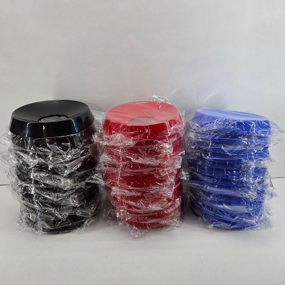 Plastic Bowling Ball Cup Black, Red, Blue